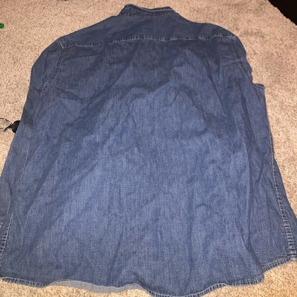 Thin Jean baggy button up - Picture 7 of 7